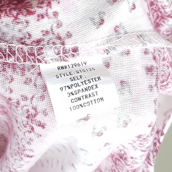 Red Pink Pattern Crochet Blouse - Picture 4 of 7